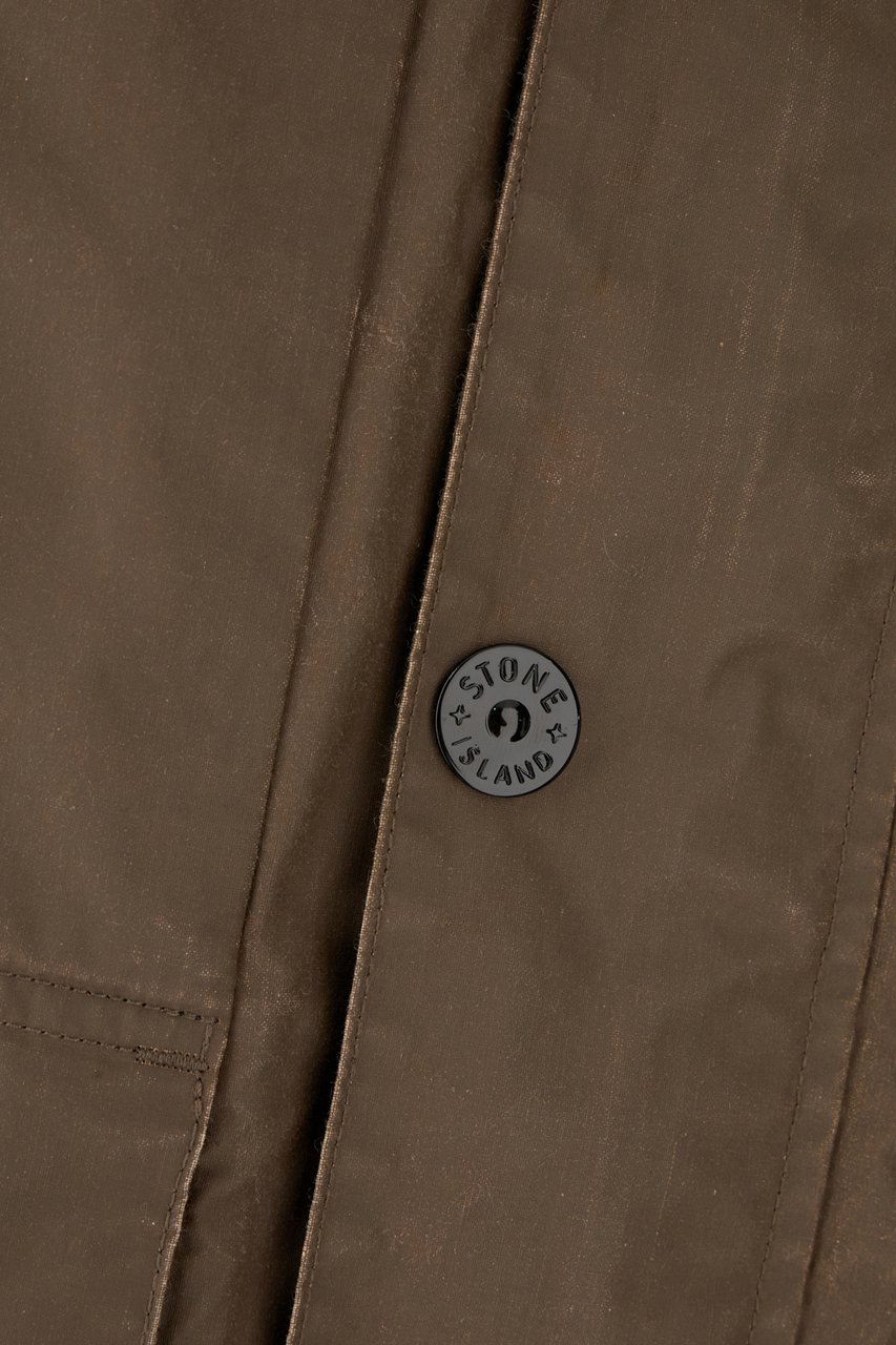 Stone Island Stone Island Chocolate polyester blend jacket Bruin