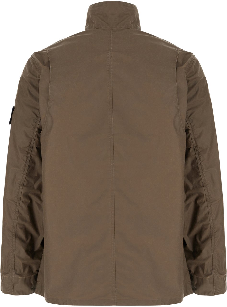 Stone Island Stone Island Chocolate polyester blend jacket Bruin