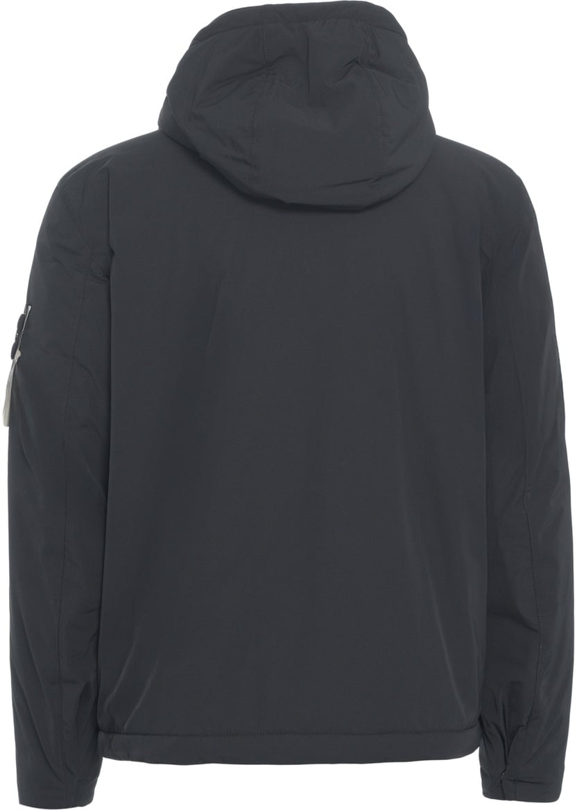 Stone Island Padded jacket with hood Zwart