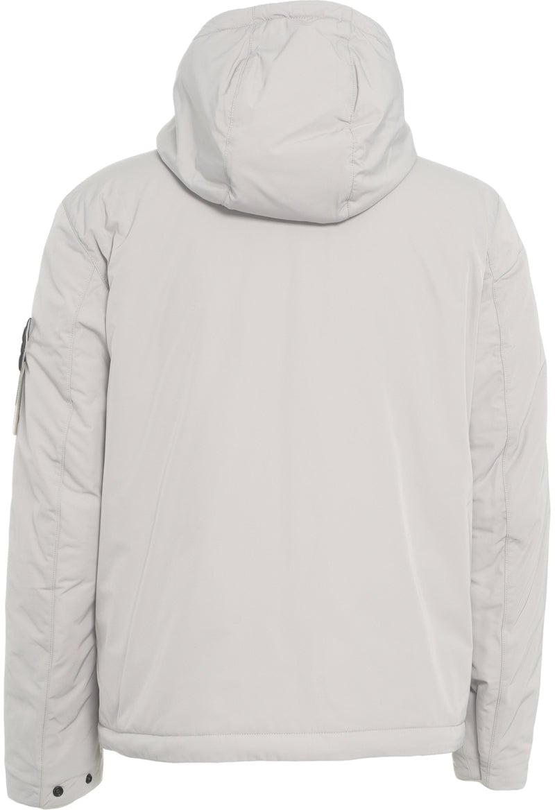 Stone Island Padded jacket with hood Beige