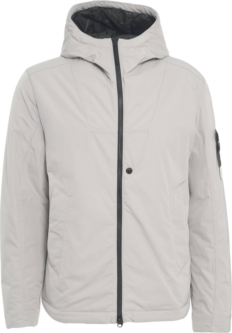 Stone Island Padded jacket with hood Beige