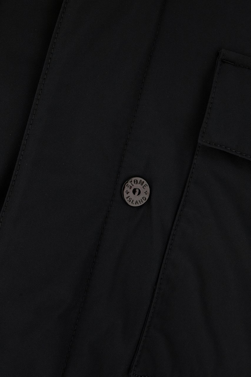 Stone Island Stone Island Black polyester padded jacket Zwart