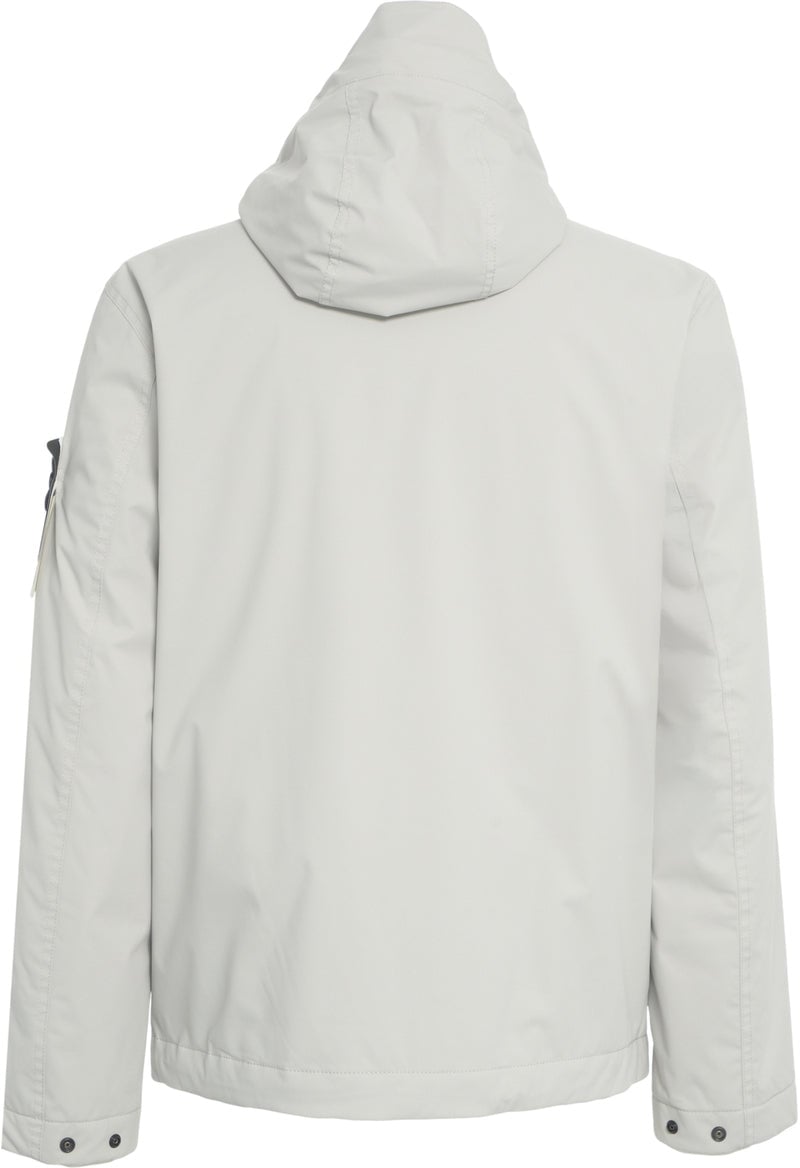 Stone Island Technical jacket with hood Beige