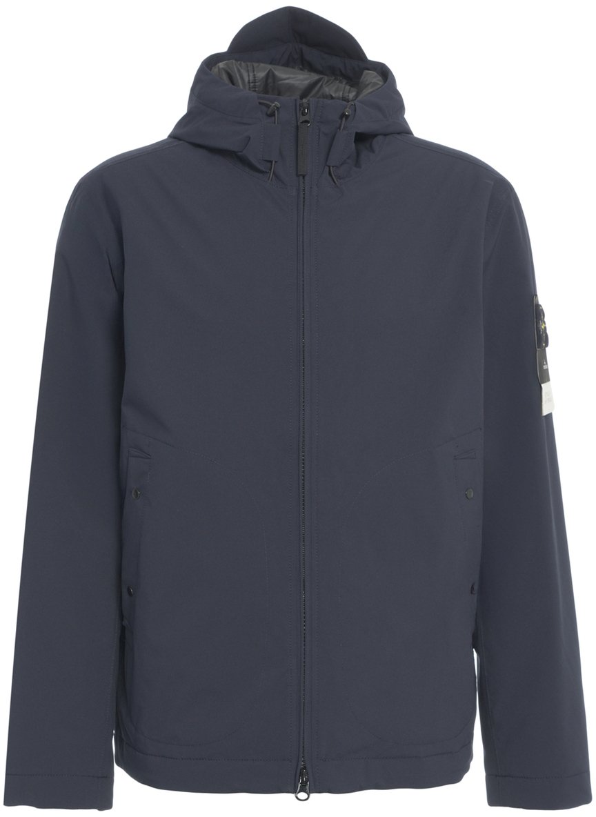 Stone Island Giacca tecnica con cappuccio Blauw