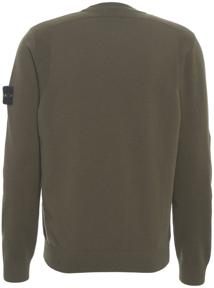 Stone Island Maglione con dettaglio logo Groen