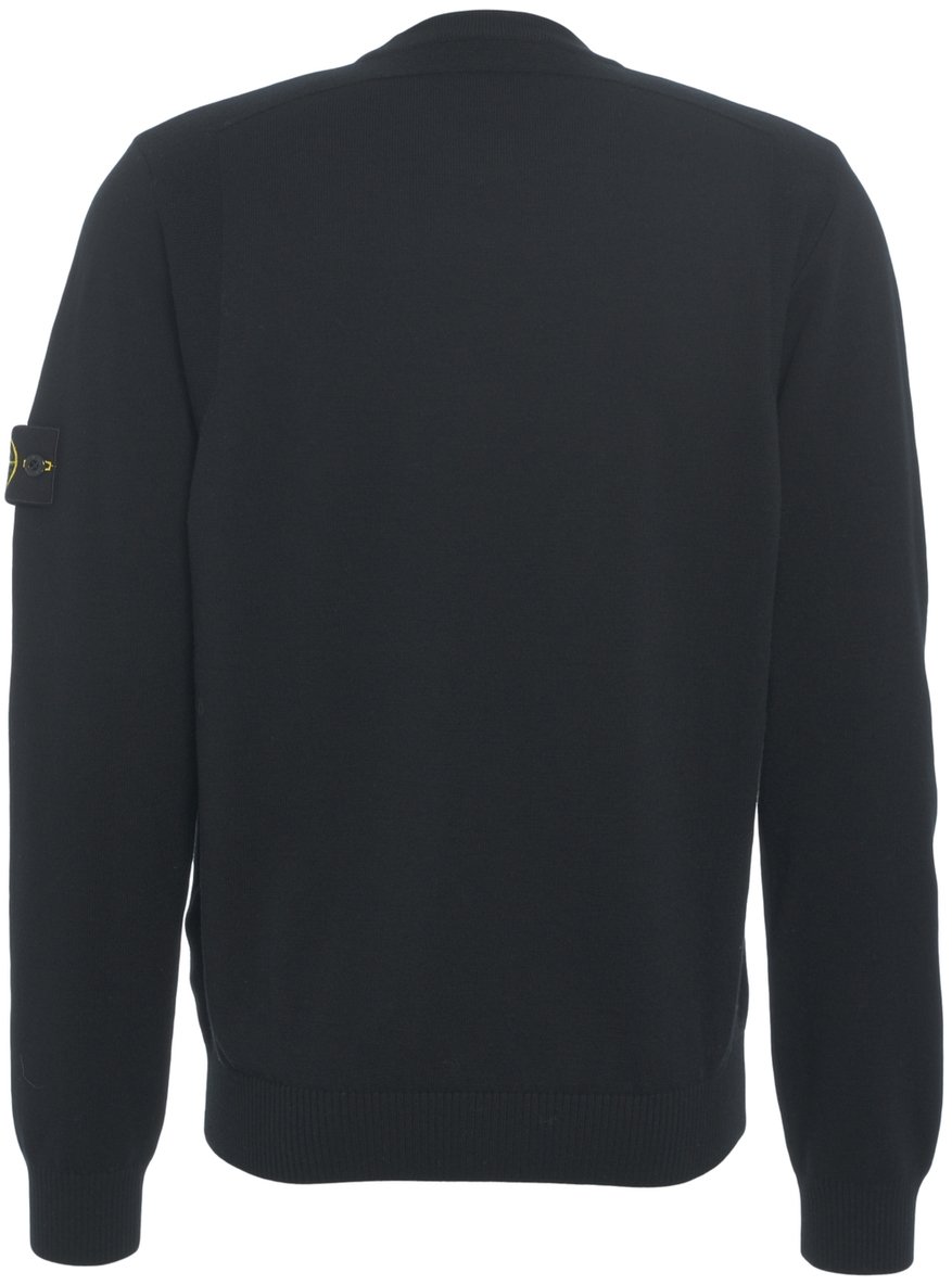 Stone Island Maglione con dettaglio logo Zwart