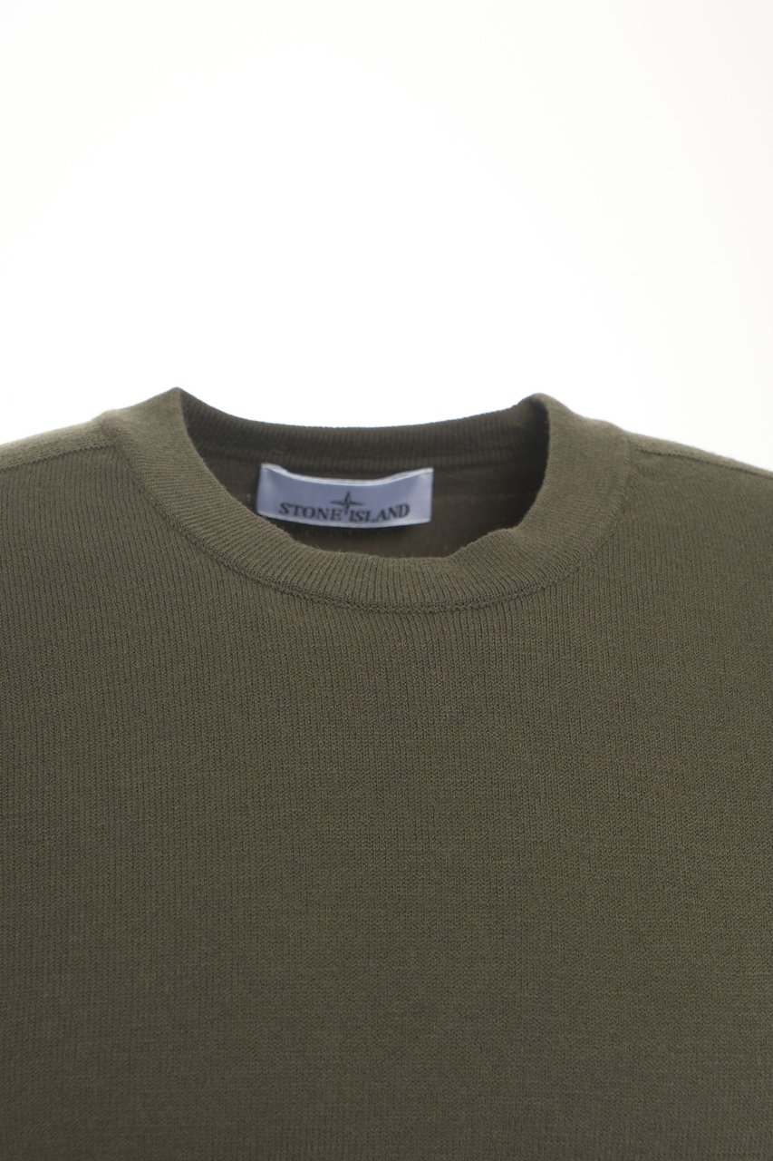 Stone Island Maglione con dettaglio logo Groen