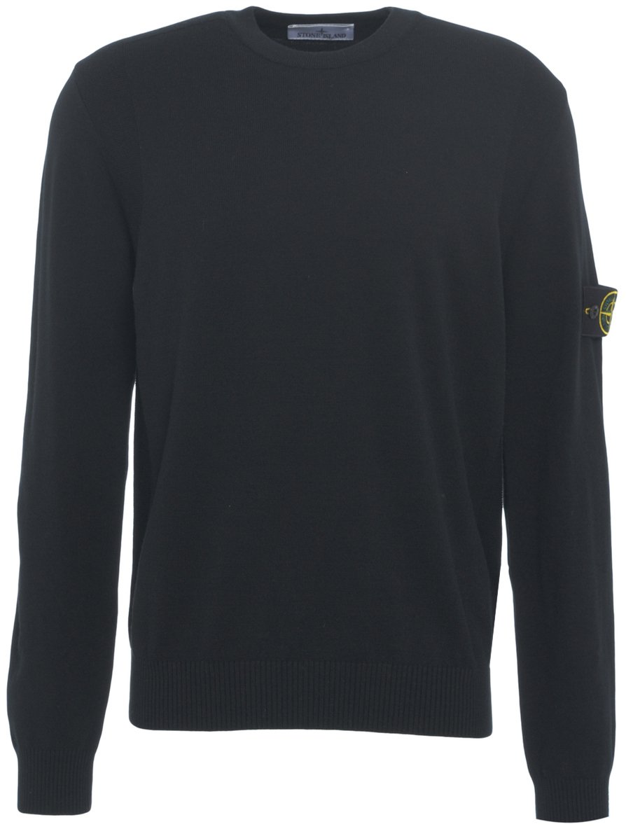 Stone Island Maglione con dettaglio logo Zwart