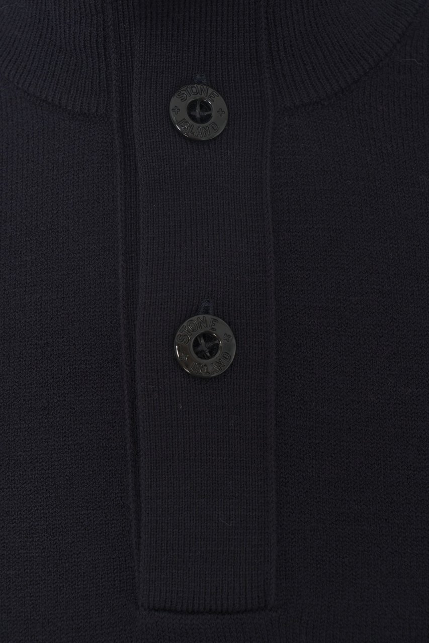 Stone Island Knit sweater with logo Blauw