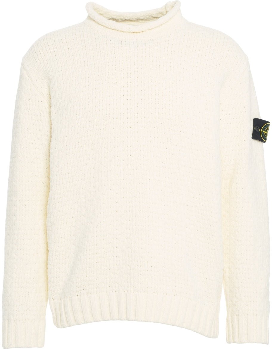 Stone Island Sweater with logo detail Wit