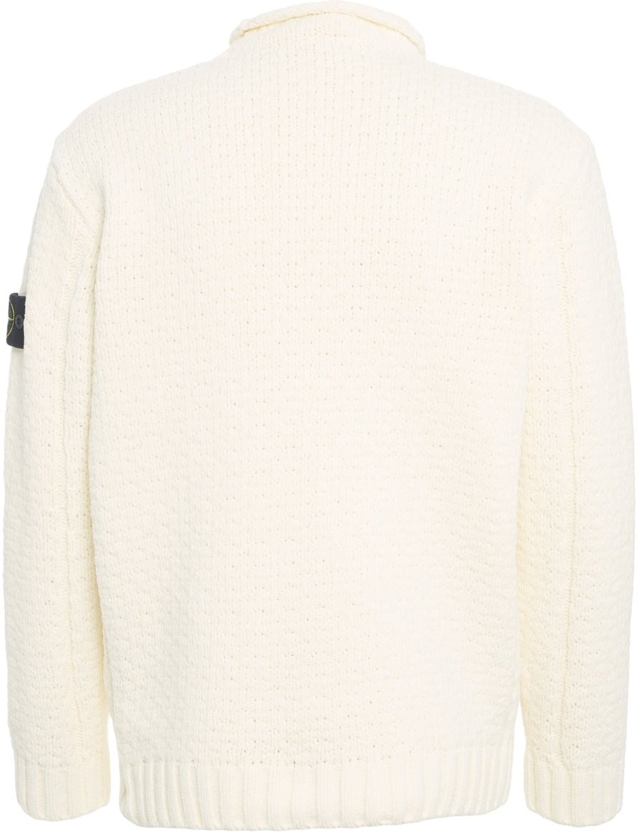Stone Island Sweater with logo detail Wit