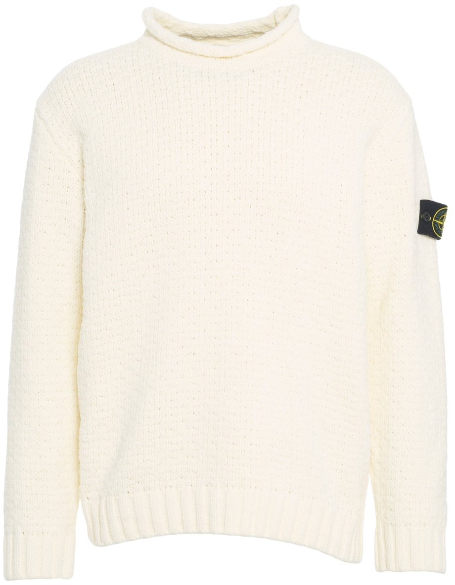 Stone Island Pullover a collo alto Wit