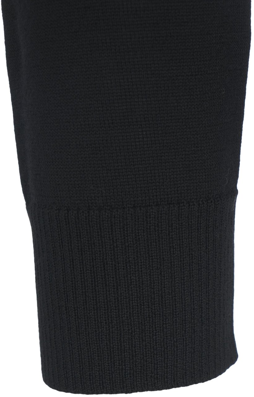 Stone Island Turtleneck sweater with logo detail Zwart