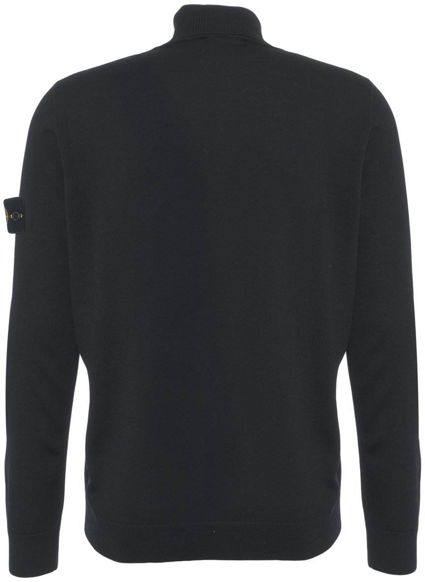 Stone Island Dolcevita con dettaglio logo Zwart