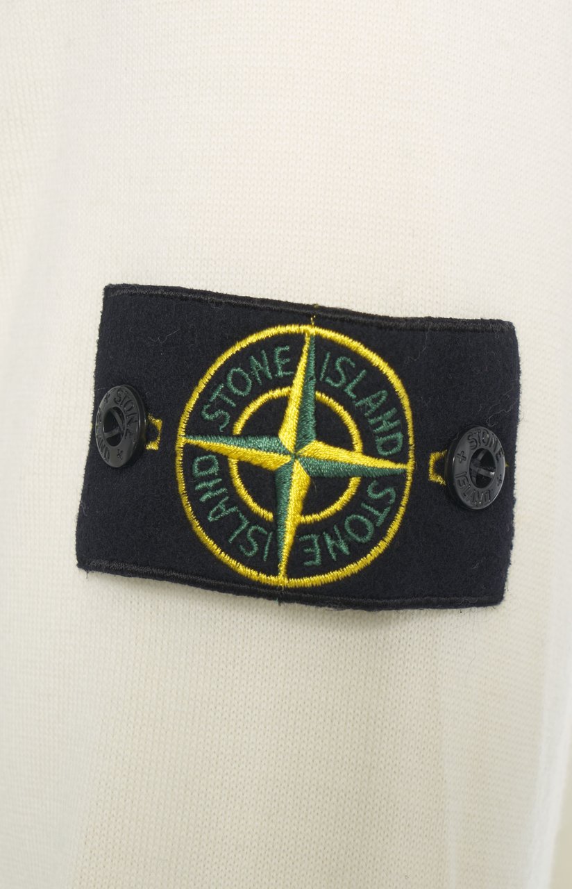 Stone Island Dolcevita con dettaglio logo Wit