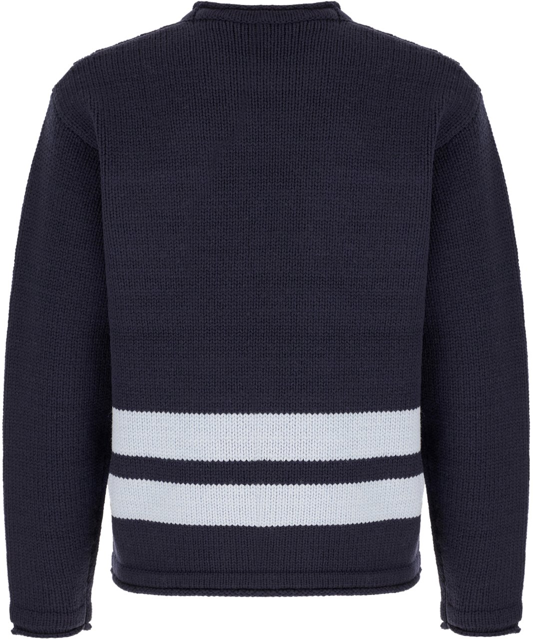 Stone Island Stone Island Navy blue wool sweater Blauw