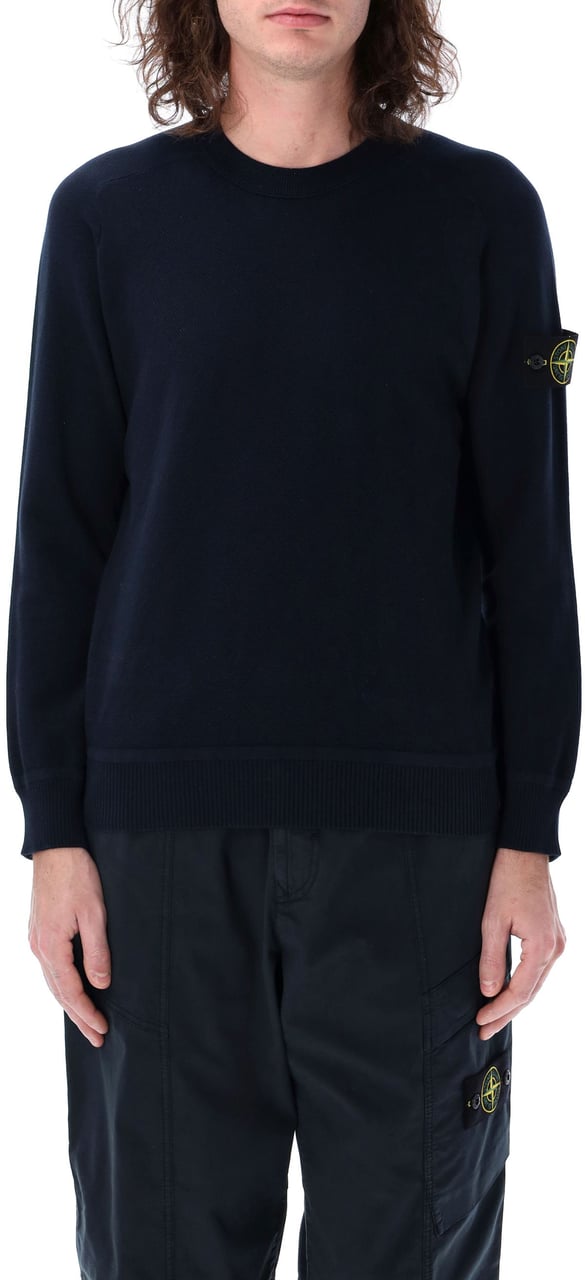 Stone Island Cotton crewneck Blauw