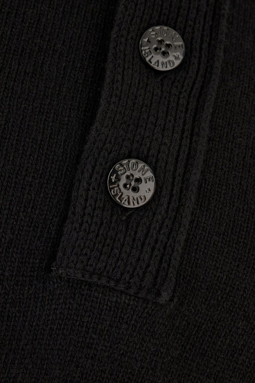 Stone Island Stone Island Black wool blend sweater Zwart