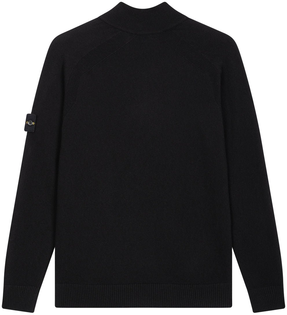 Stone Island Knit jacket with zipper Zwart