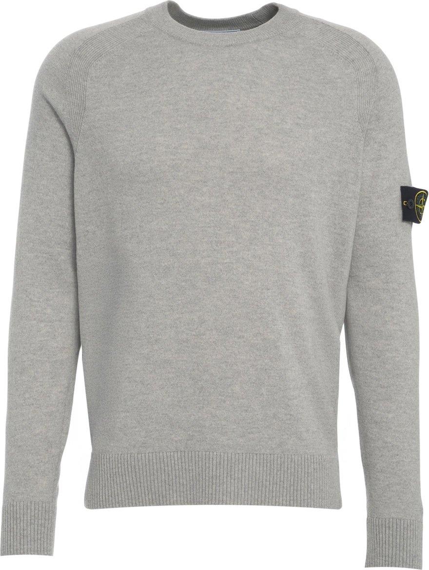 Stone Island Sweater with logo application Beige