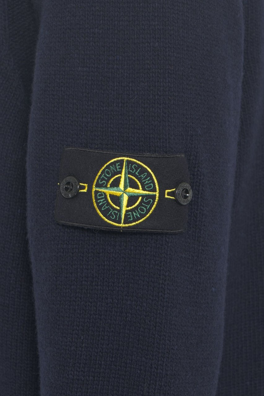 Stone Island Wool blend cardigan Blauw