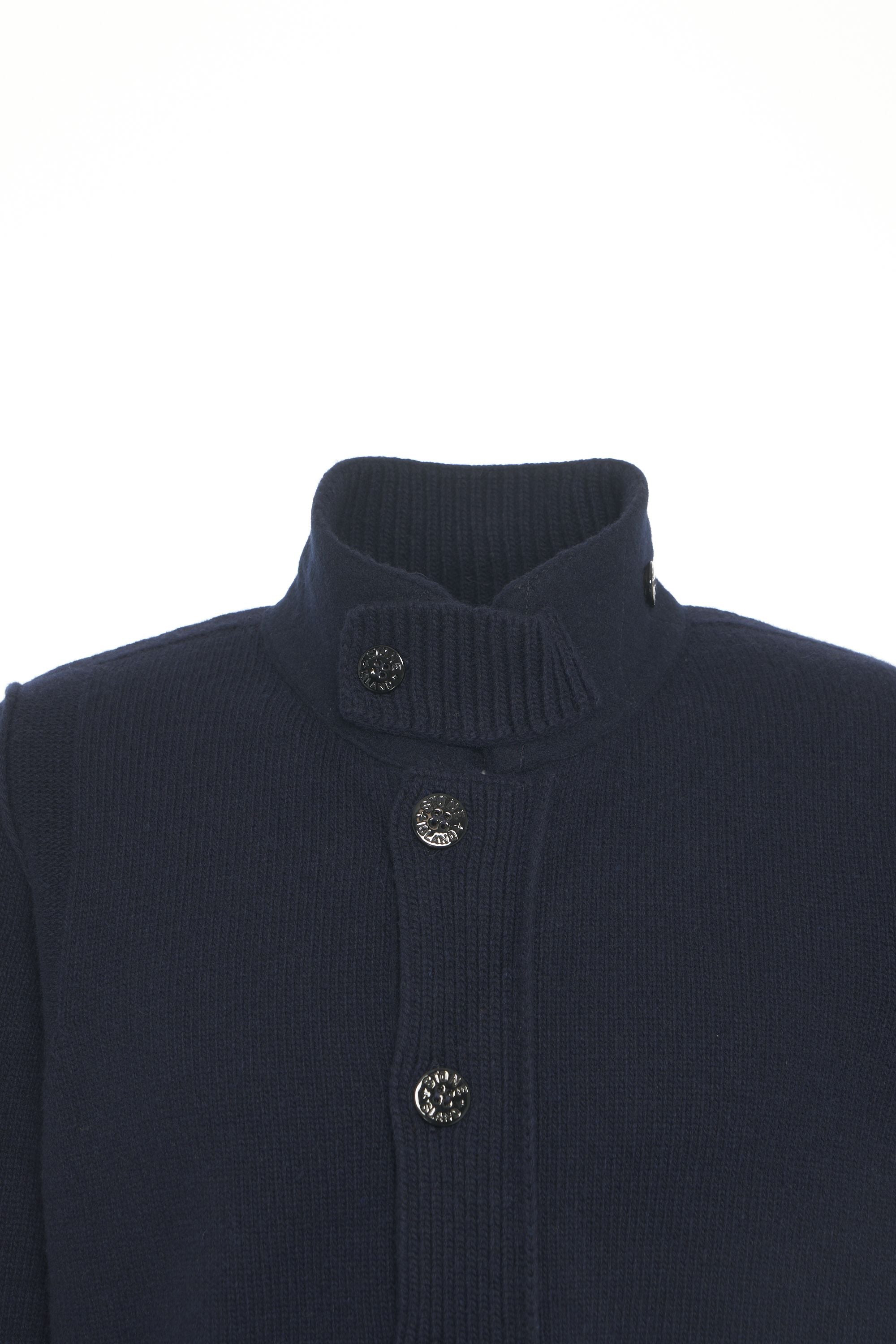 Stone Island Wool blend cardigan Blauw