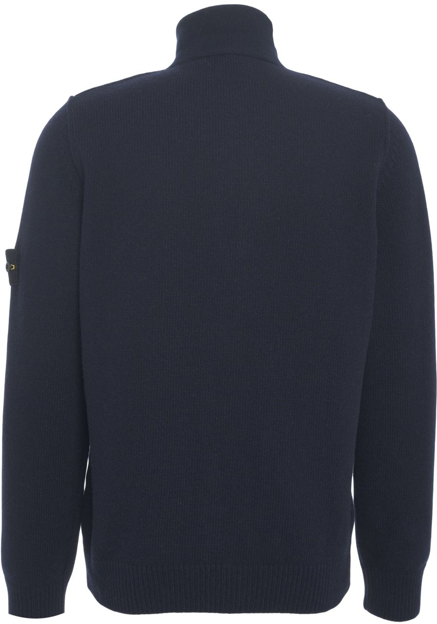 Stone Island Wool blend cardigan Blauw