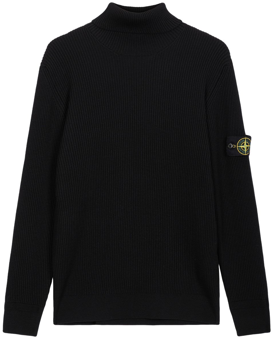 Stone Island Dolcevita con logo Zwart