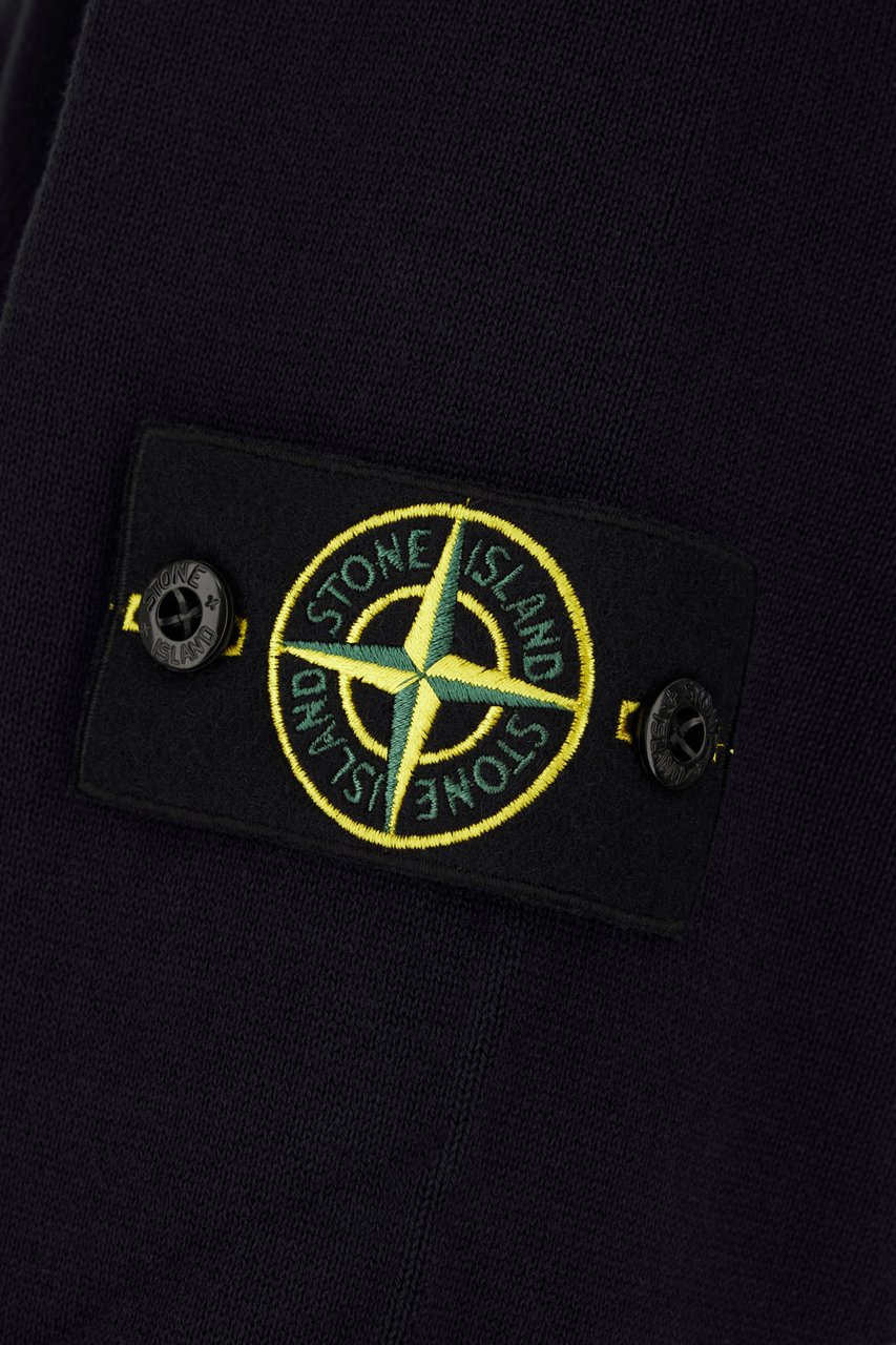 Stone Island Stone Island Black cotton sweater Zwart