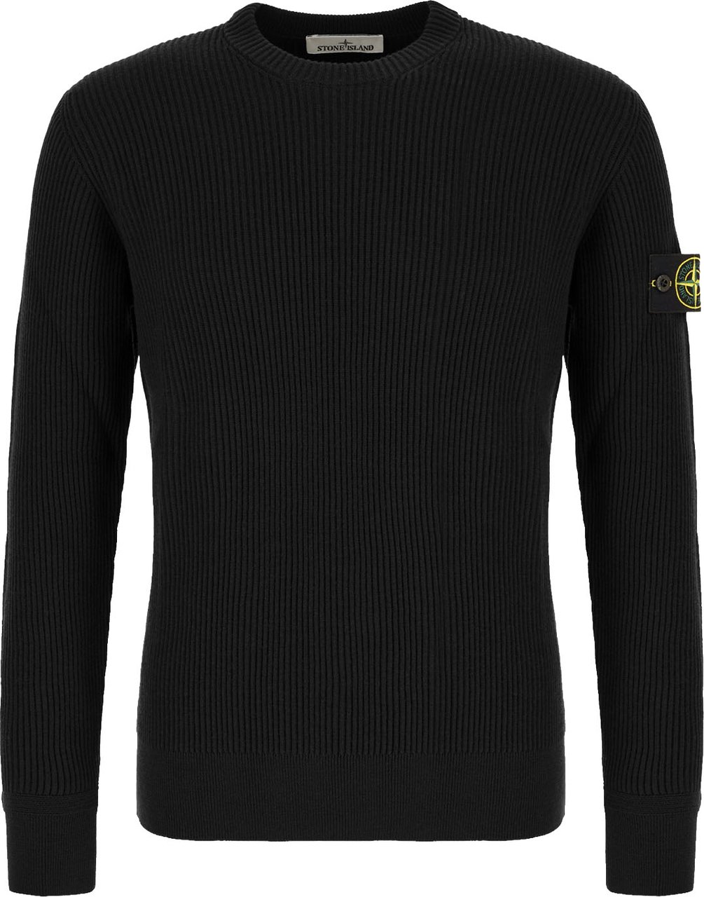Stone Island Black wool sweater Zwart