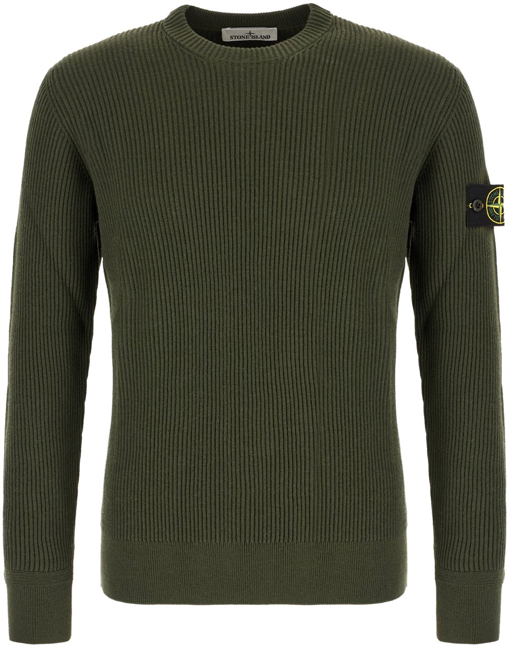 Stone Island Stone Island Military green wool sweater Groen