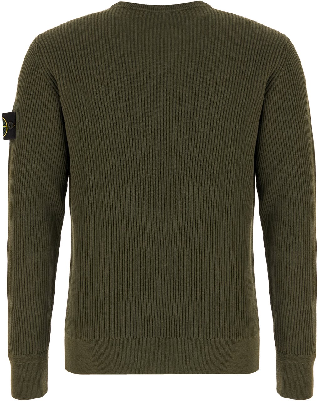 Stone Island Military green wool sweater Groen