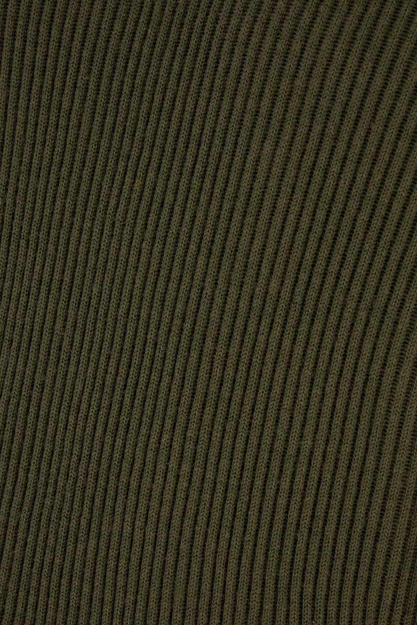 Stone Island Military green wool sweater Groen