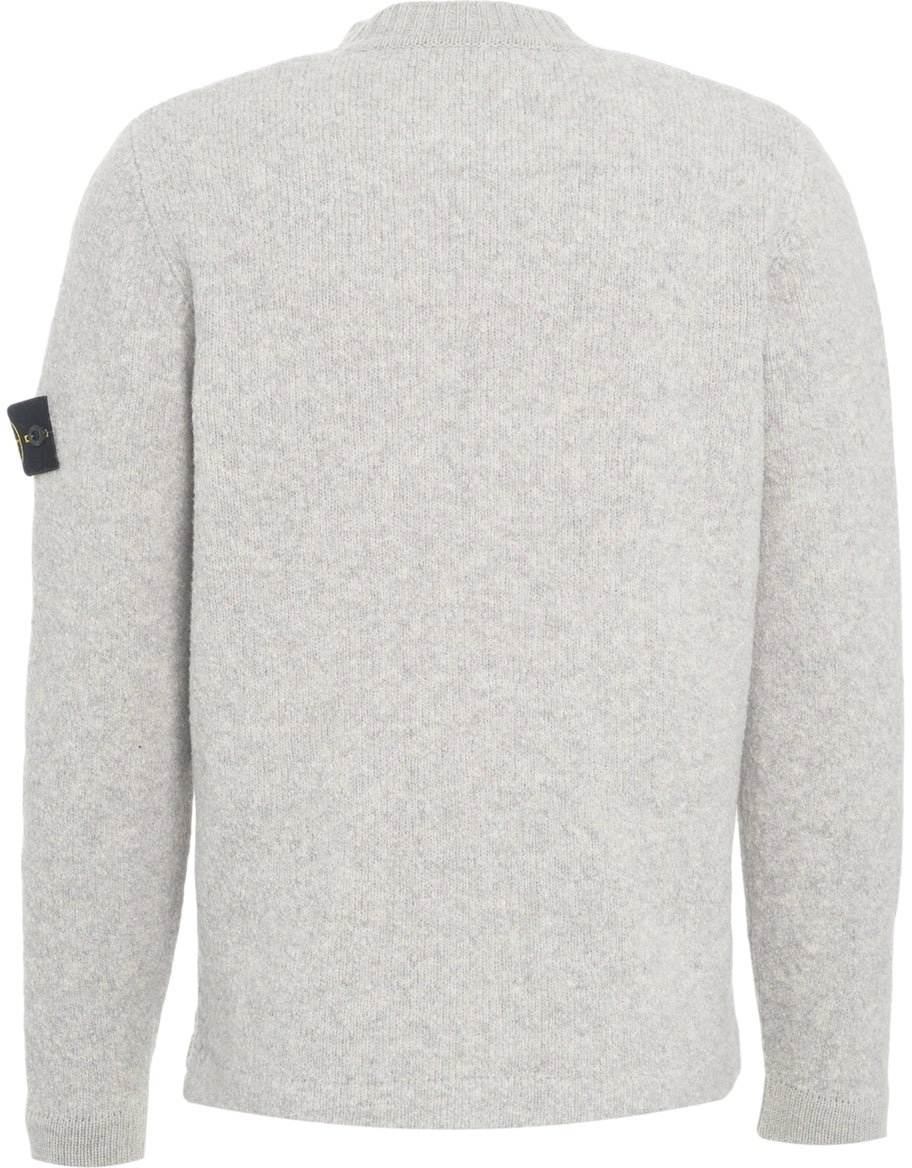 Stone Island Knit sweater with logo Grijs