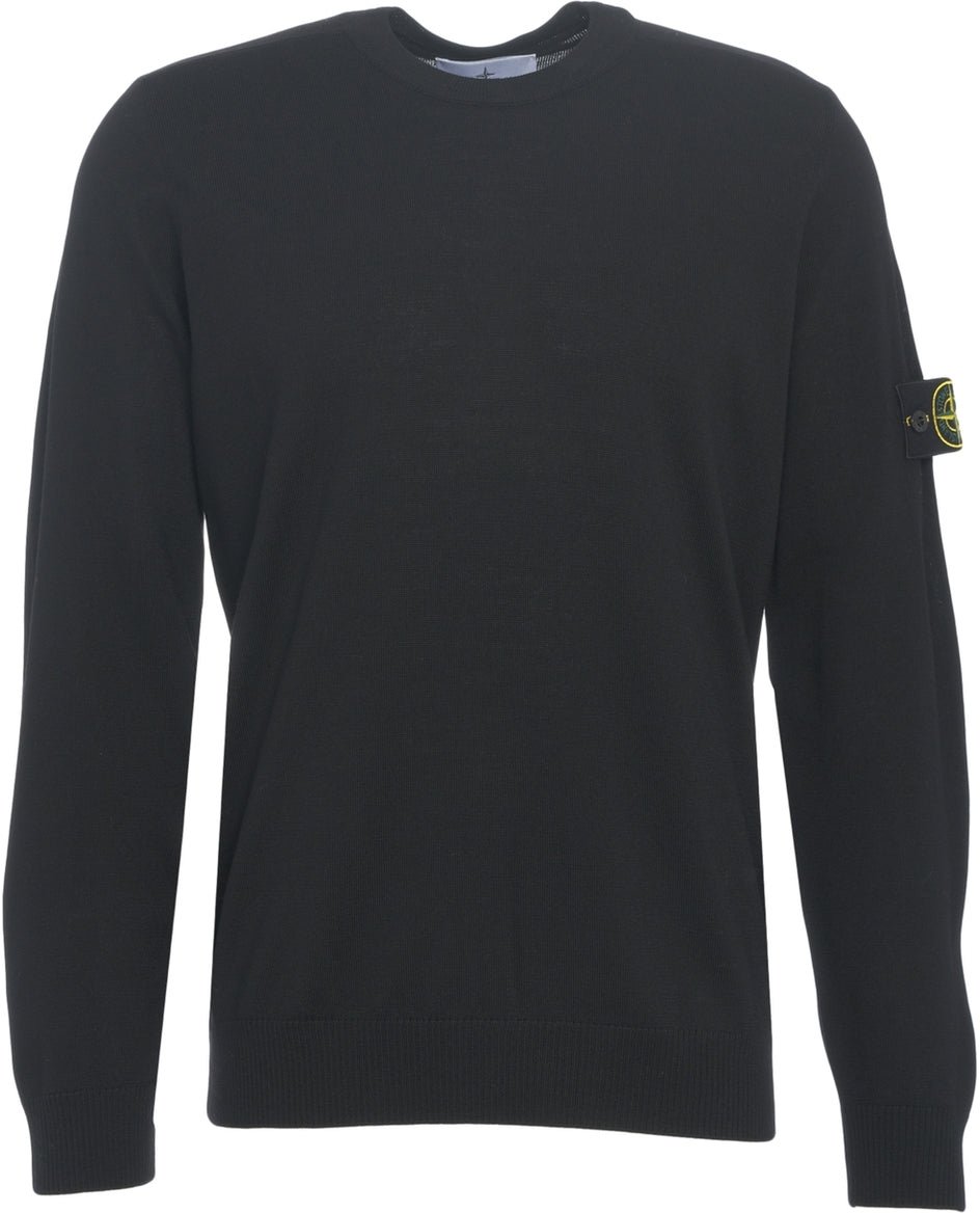 Stone Island Sweater with logo detail Blauw