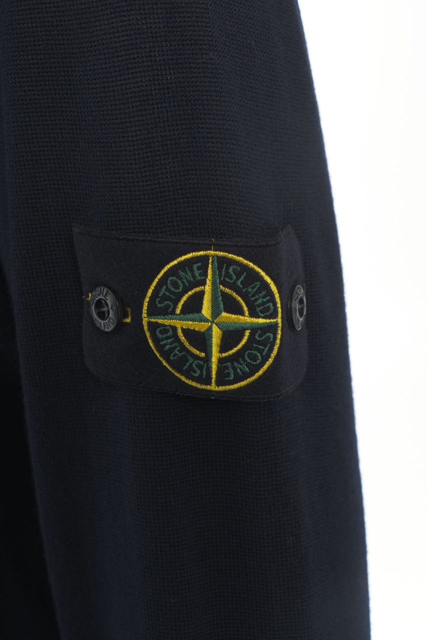 Stone Island Pullover con dettaglio logo Blauw