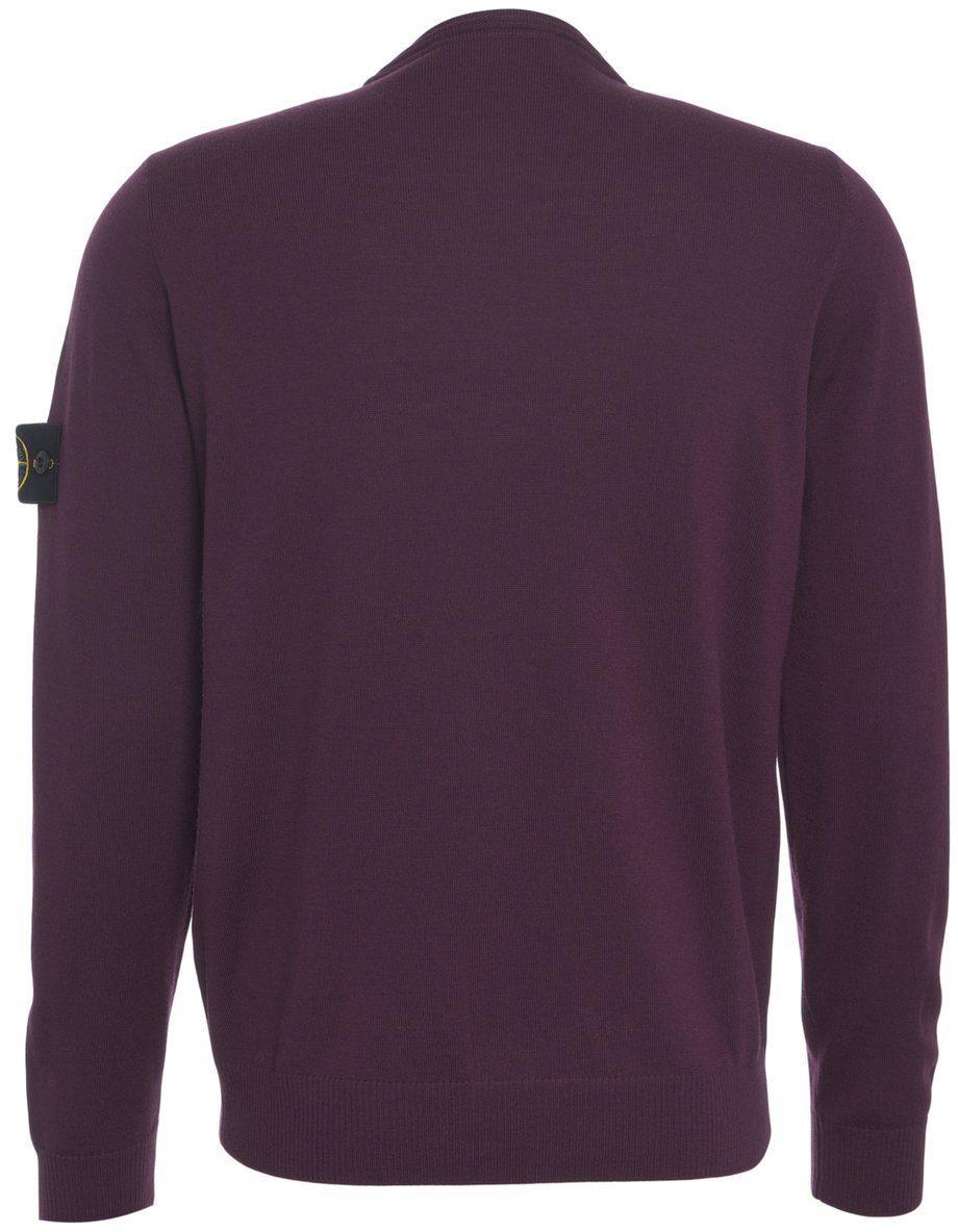 Stone Island Pullover con dettaglio logo Paars