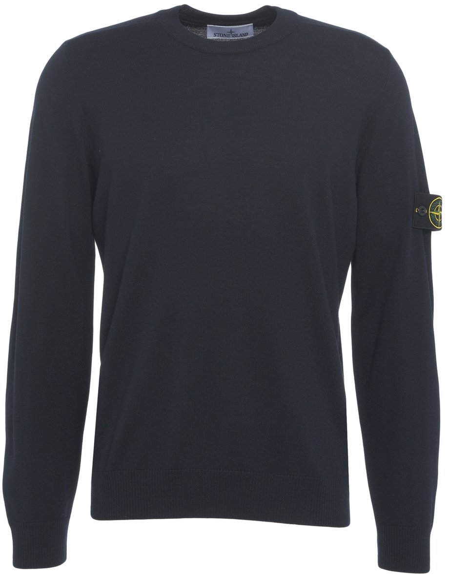 Stone Island Pullover con dettaglio logo Blauw