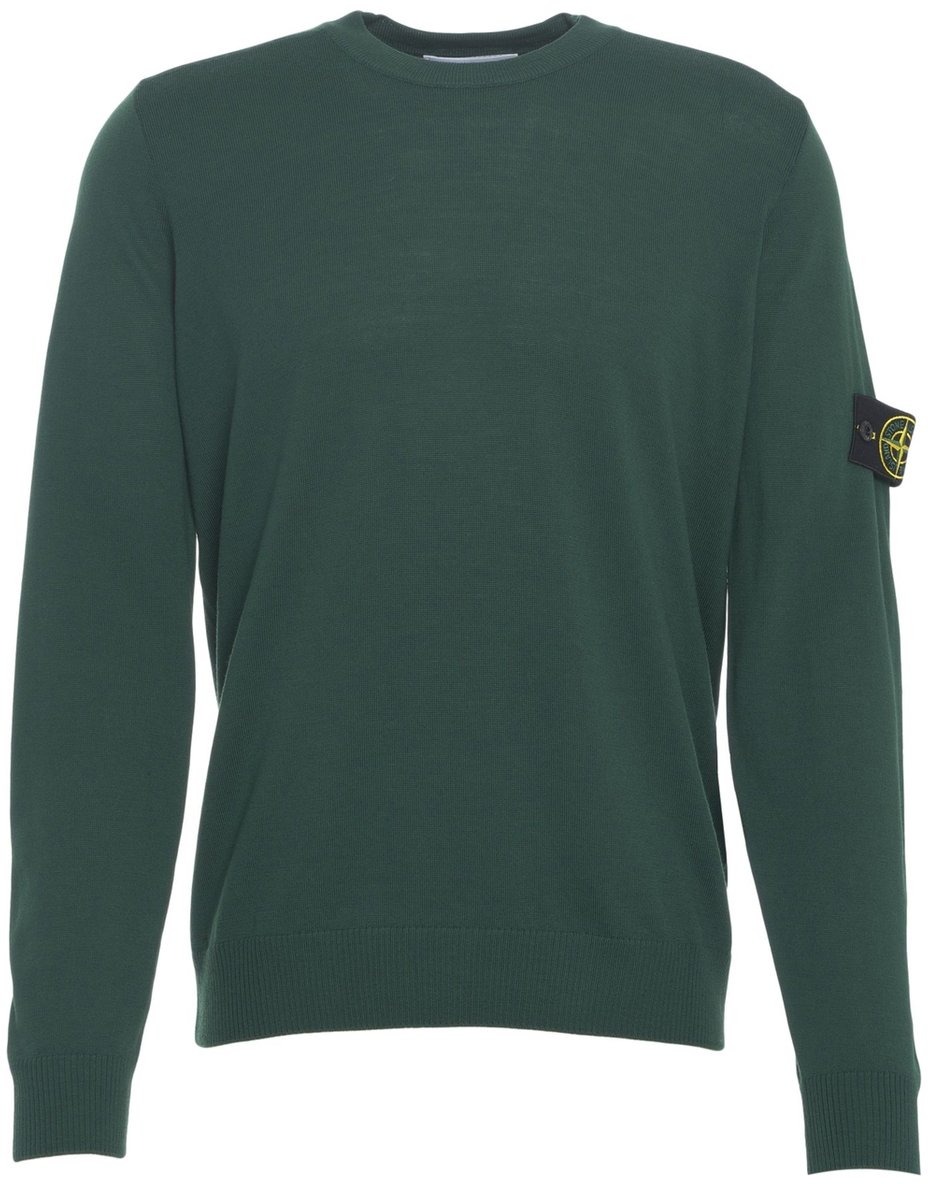 Stone Island Pullover con dettaglio logo Groen