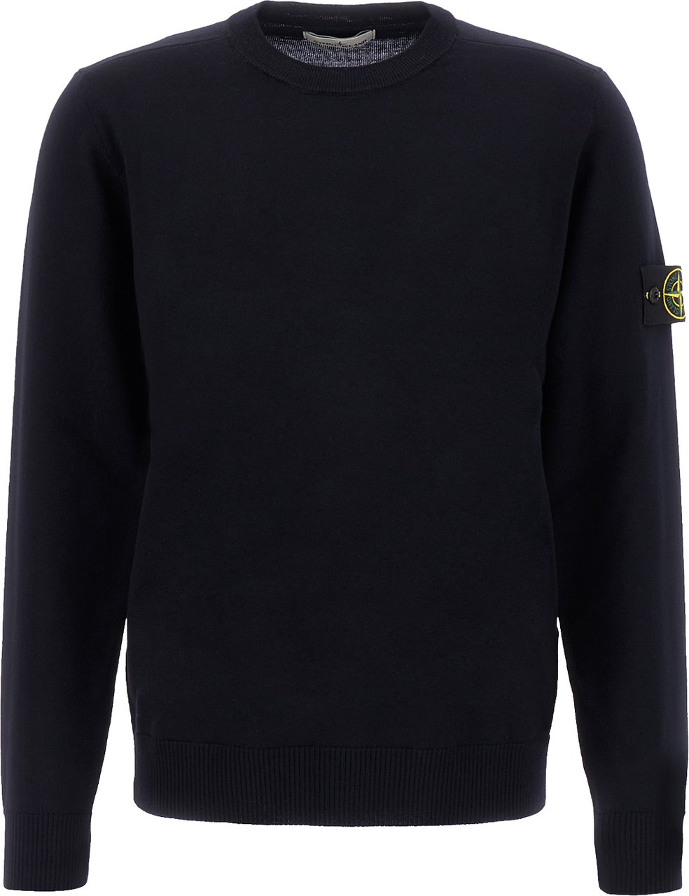 Stone Island Midnight blue wool sweater Blauw