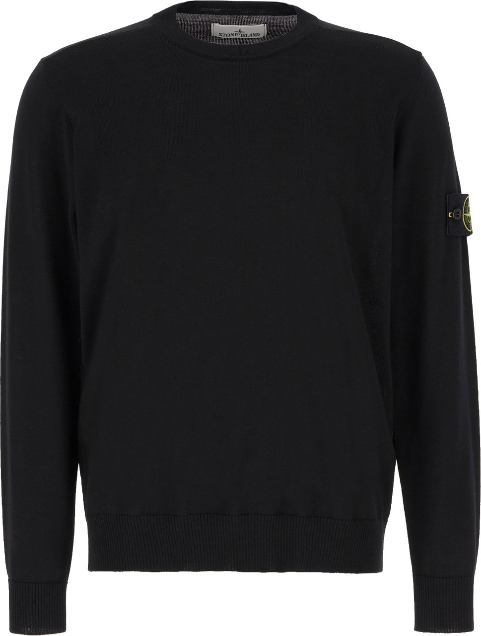 Stone Island Black wool sweater Zwart