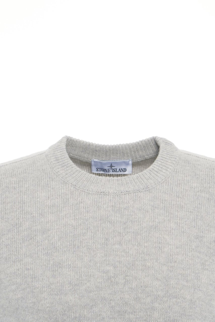 Stone Island Sweater with logo detail Beige