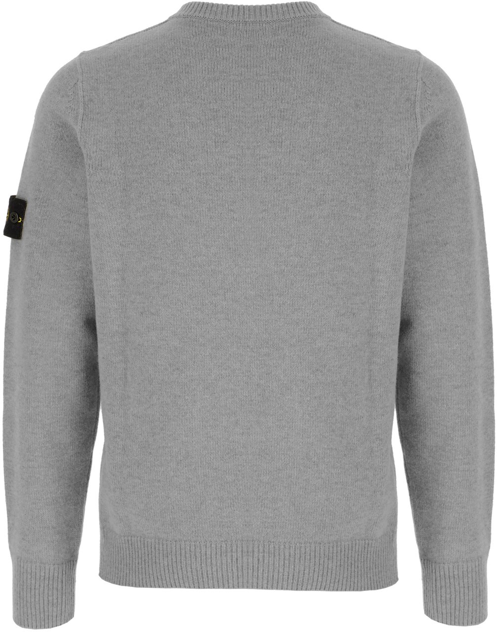 Stone Island Melange grey wool blend sweater Grijs