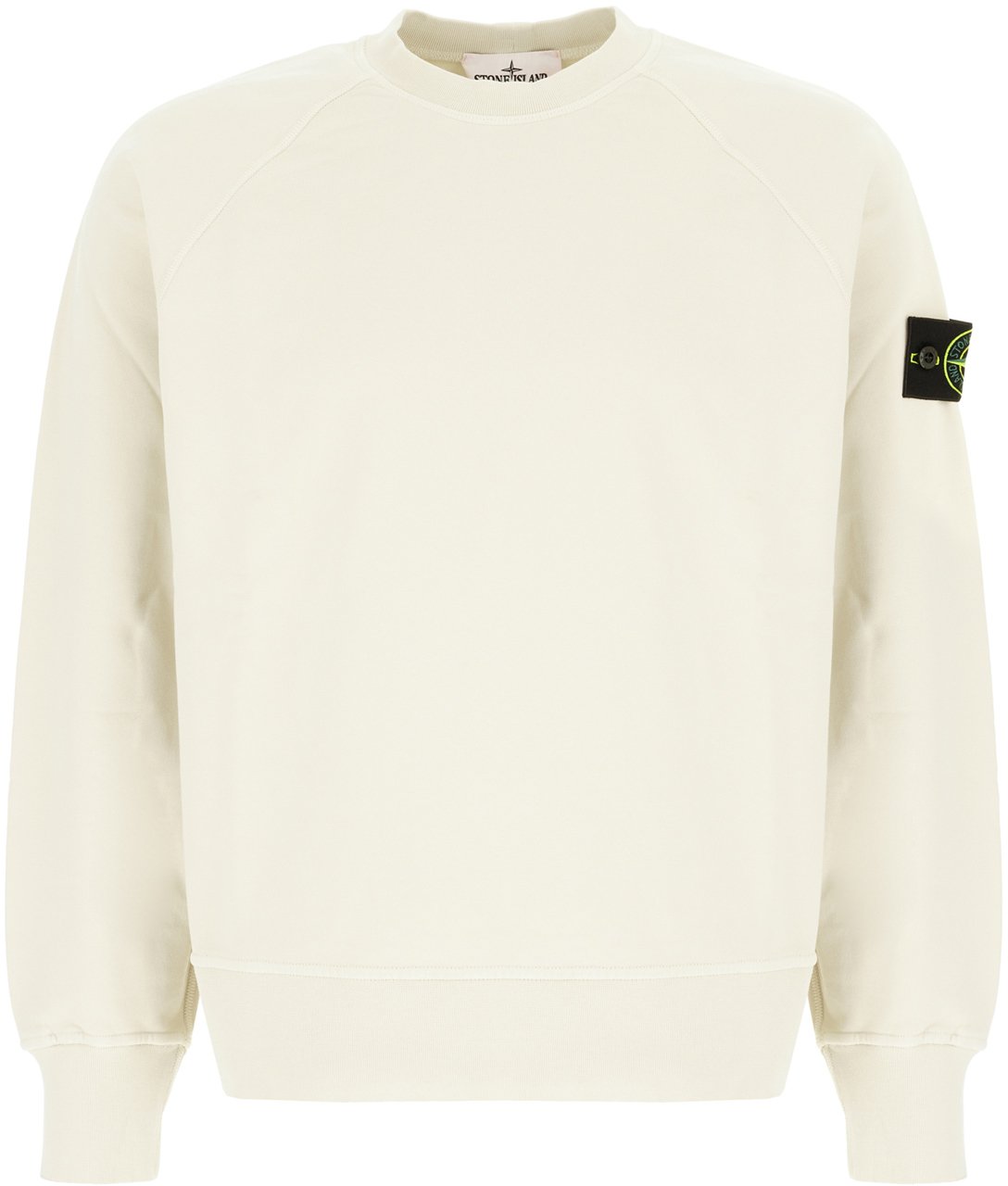 Stone Island Ivory cotton sweatshirt Roze