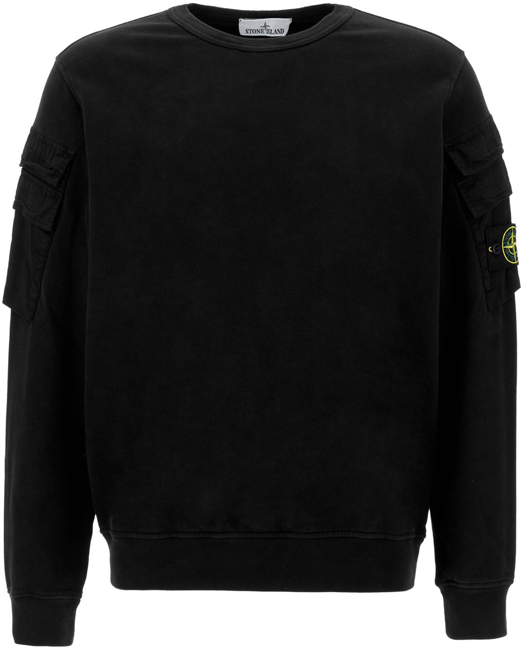 Stone Island Stone Island Slate cotton sweatshirt Zwart
