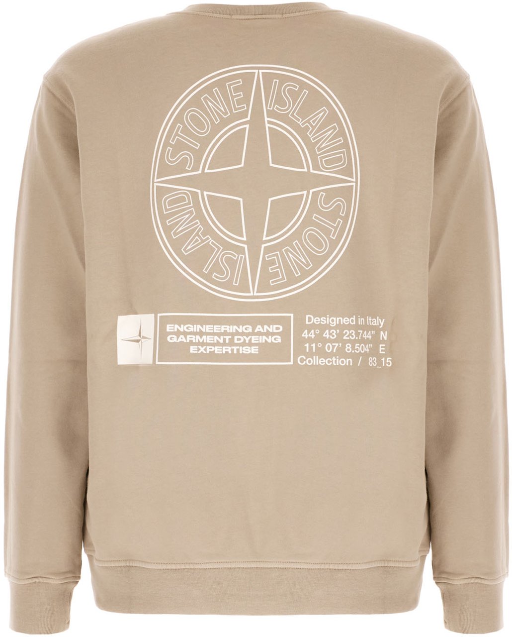 Stone Island Stone Island Dove grey cotton sweatshirt Grijs