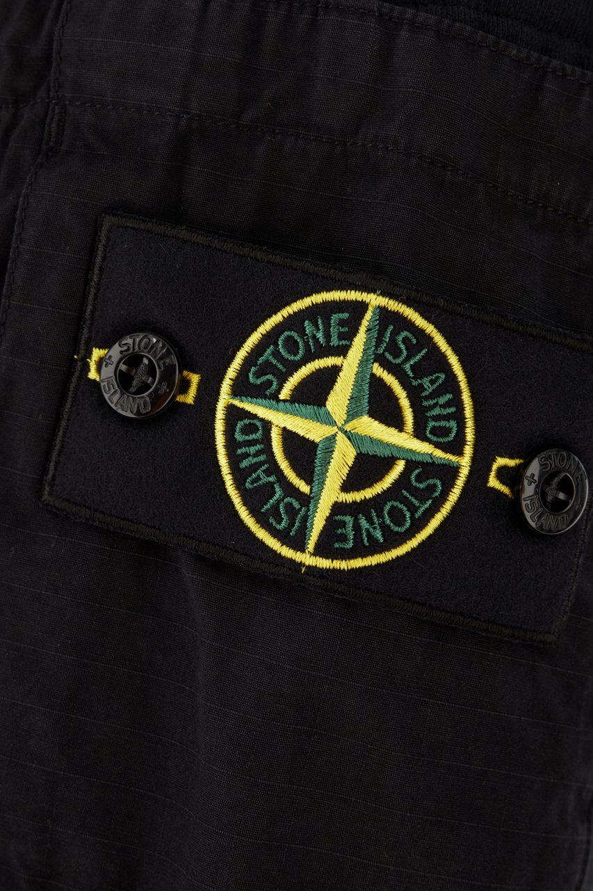 Stone Island Stone Island Black cotton sweatshirt Zwart