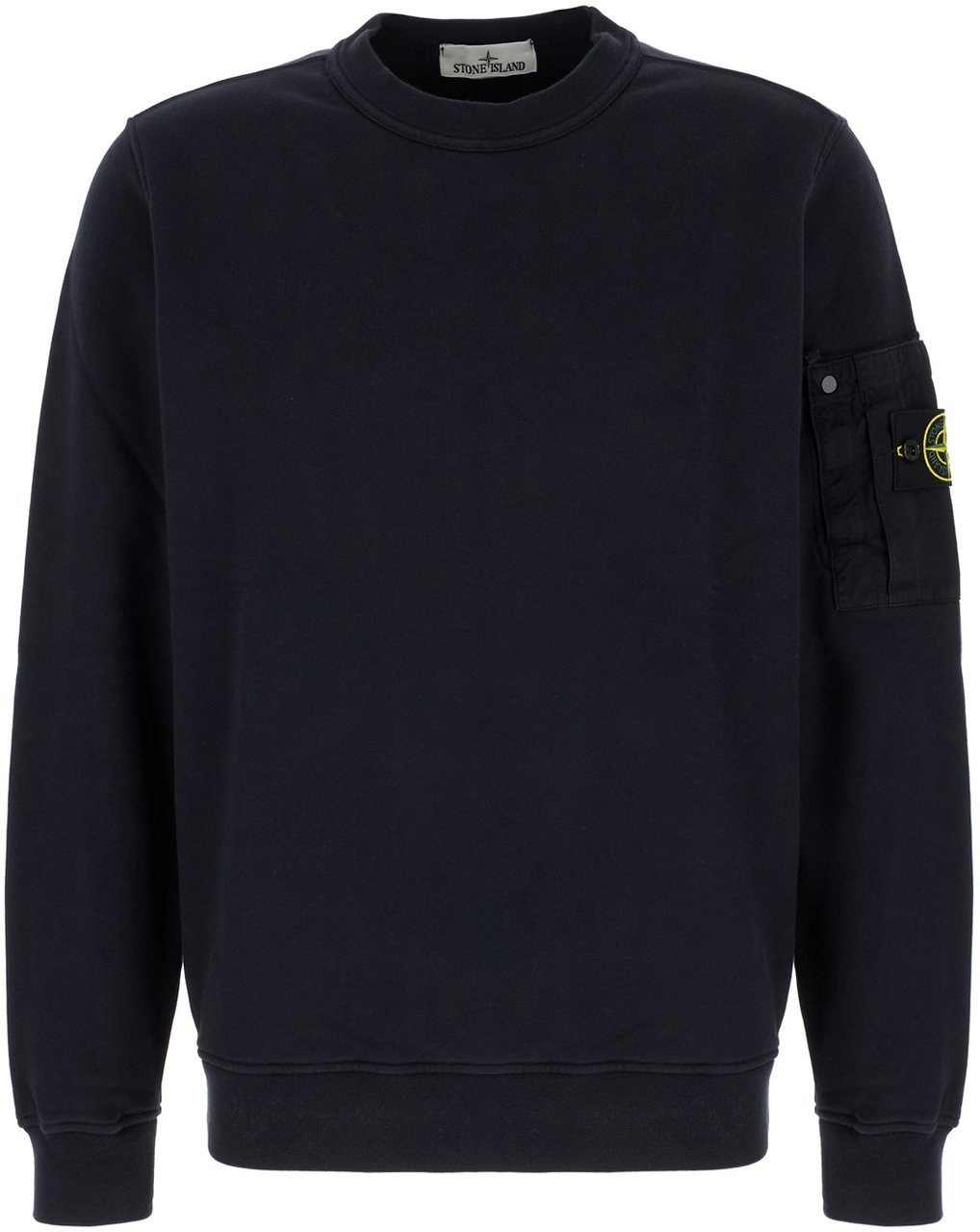 Stone Island Stone Island Slate cotton sweatshirt Zwart