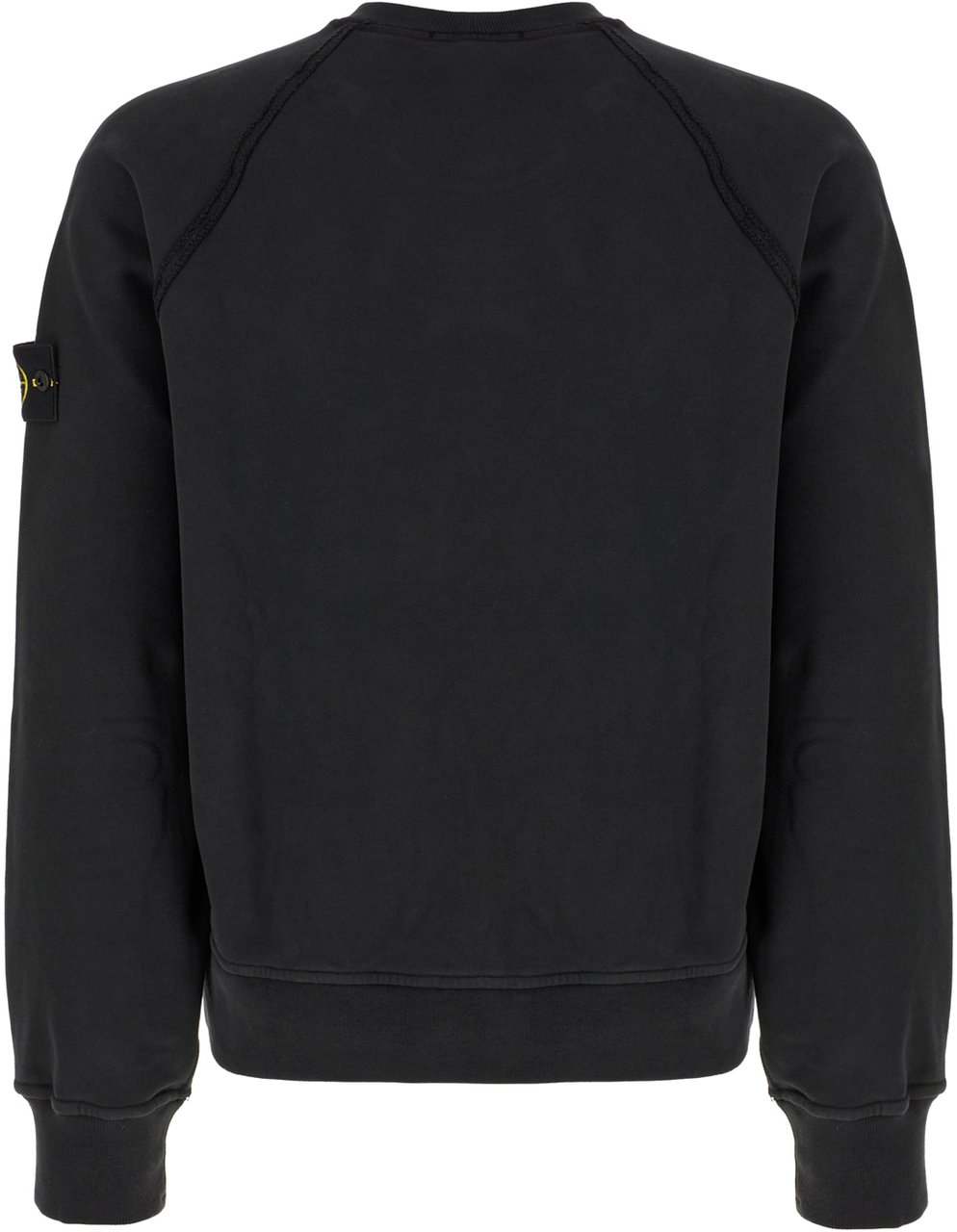 Stone Island Black cotton sweatshirt Zwart