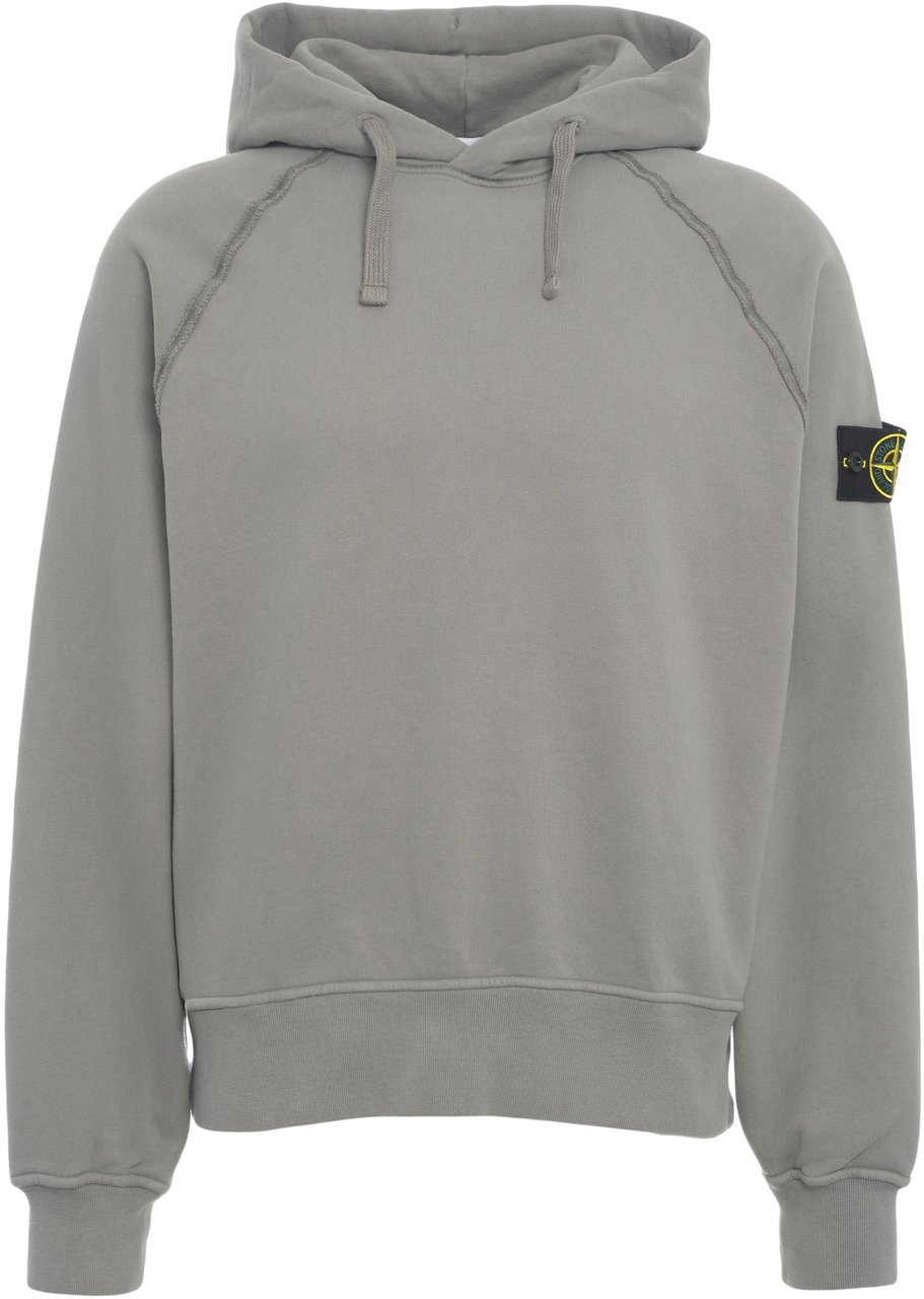 Stone Island Felpa con cappuccio e logo Grijs
